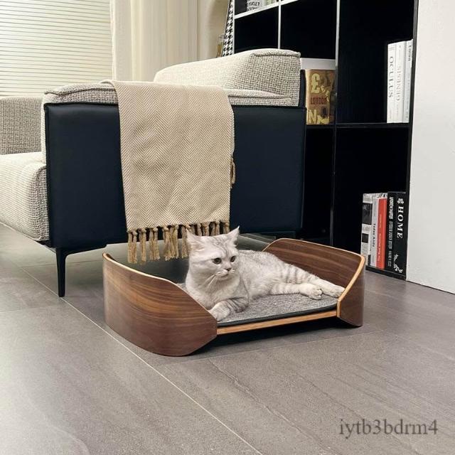實木貓床 狗狗床 貓咪用品 寵物床 離地防潮沙發床