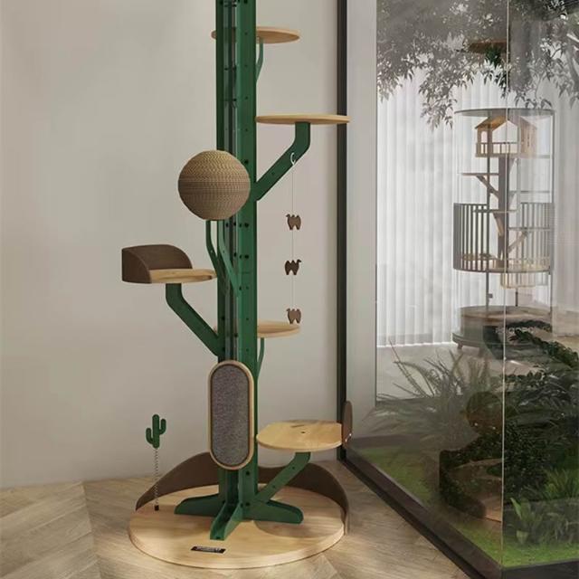 寵物DIY仙人掌 貓爬架 家用 貓窩 貓樹一體 不佔地  寵物用品