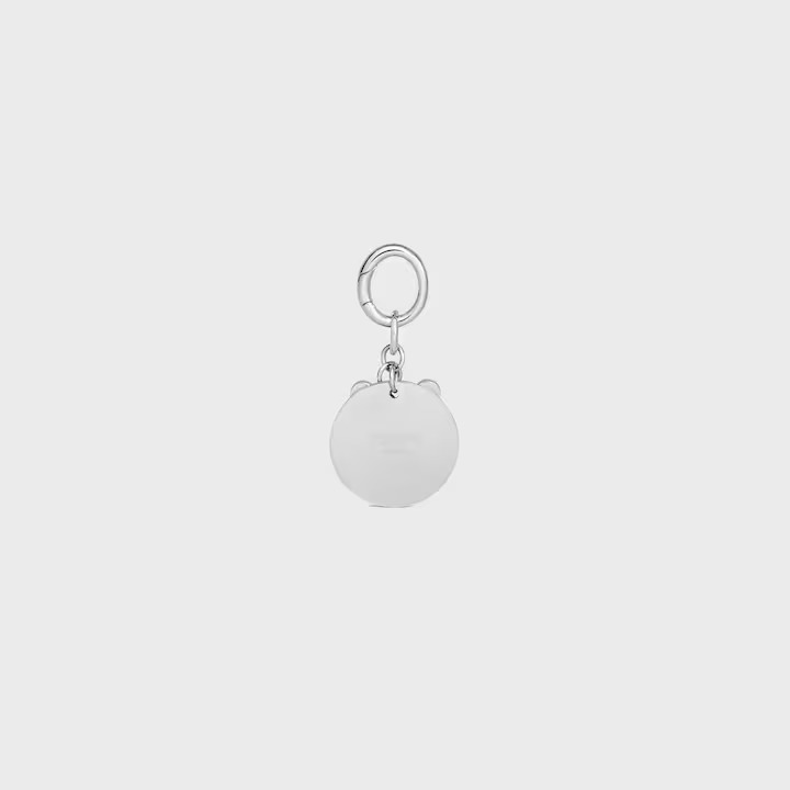 MAISON CELINE 寵物配飾 黃銅骨頭水晶牌狗牌